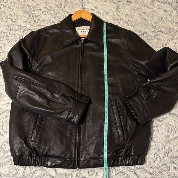 Covington Men's Classic Black Bomber Jacket - Picture 15 of 16